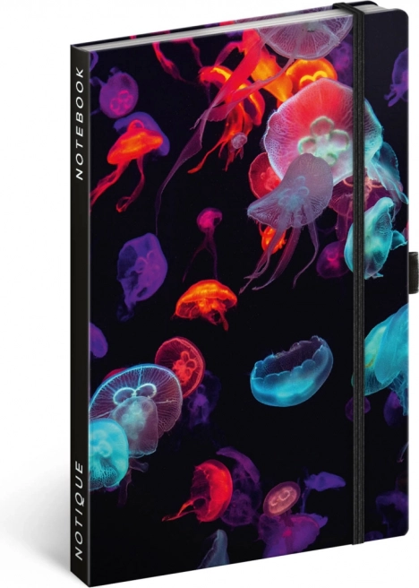 NOTIQUE linkovaný zápisník 13 × 21 cm s gumičkou a pútkom