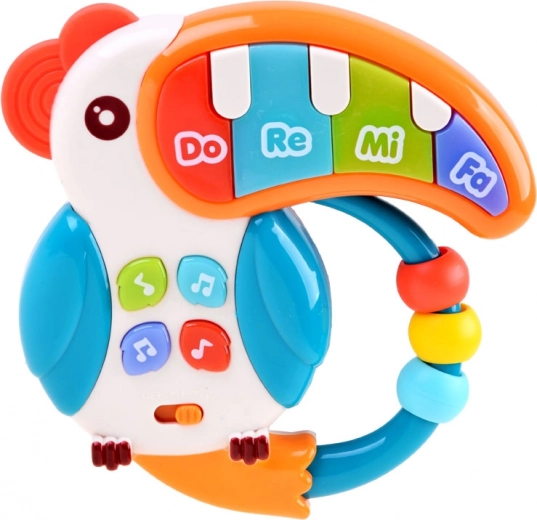 Svietiaci zobák a veselé zvuky