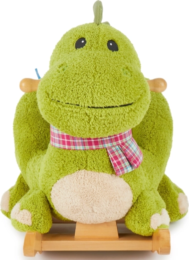 Bieco hojdačkový dinosaurus s polstrovaným sedadlom