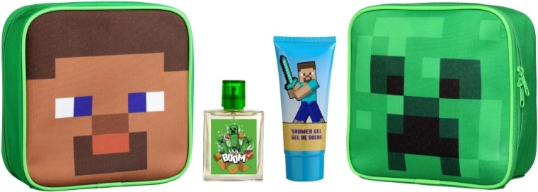 Toaletná taštička MINECRAFT s EDT 50 ml a sprchovým gélom 100 ml