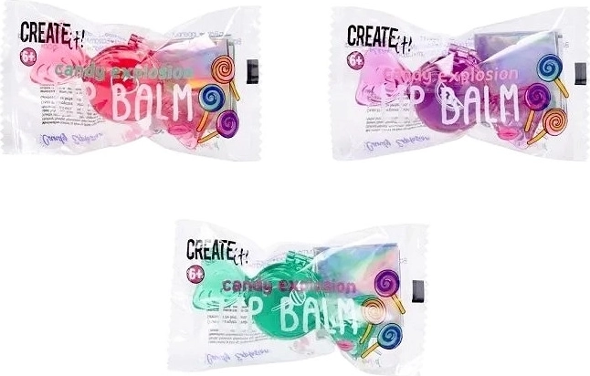Create It! balzam na pery Candy Explosion v balení ako cukrík