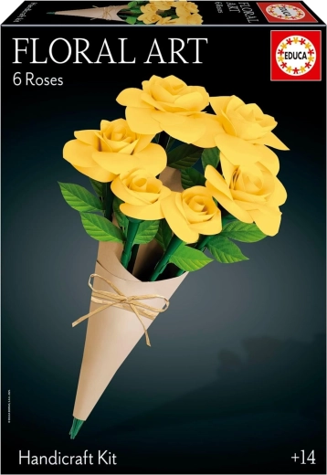 3D puzzle EDUCA Floral Art – žlté ruže
