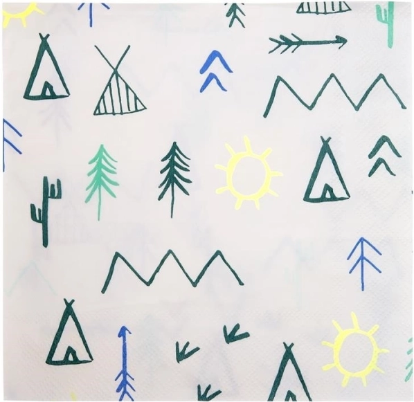 Papierové servítky Tipi Les MERI MERI 33 × 33 cm, 20 ks