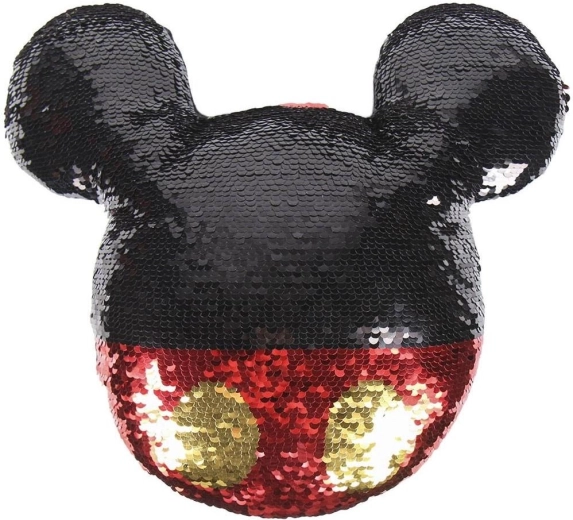 Vankúš Mickey s meniacimi sa flitrami