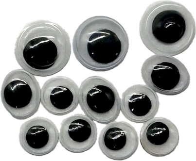 Ozdobte dielka trblietkami a pohyblivými očkami