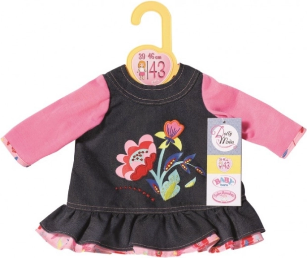 Dolly Moda Džínsové šatočky, 43 cm