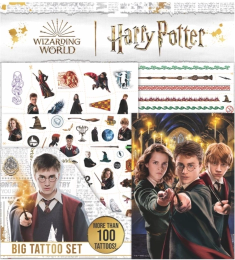 Veľká kreatívna súprava so zošitom a tetovaniami Harry Potter