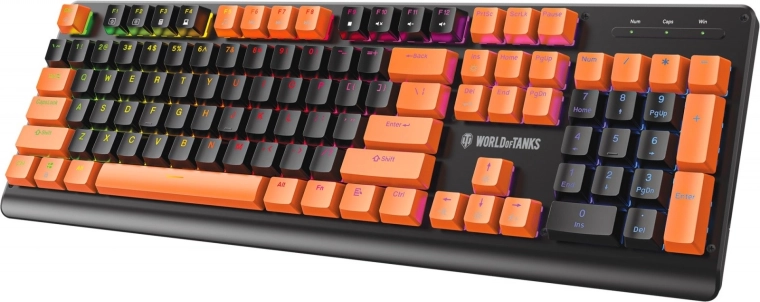 mechanická herná klávesnica destroyer wt300 rgb – limitovaná edícia world of tanks