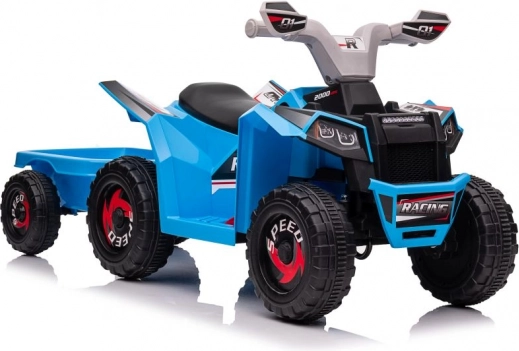 Modrá batériová štvorkolka XMX630T s prívesom