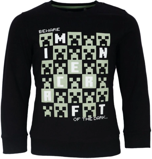 Čierna mikina Minecraft