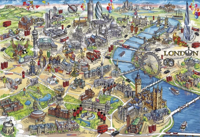 GIBSONS puzzle Londýnske pamiatky 500 dielikov