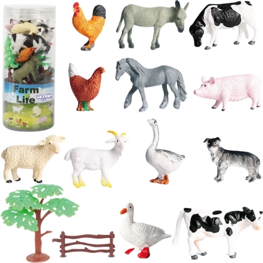 woopie sada figúrok farma pre deti, 17 dielov