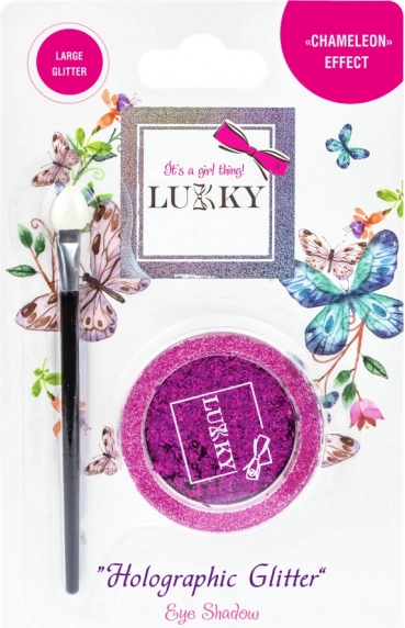 Gélové očné tiene s holografickými trblietkami