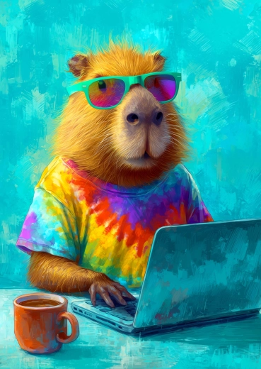 Enjoy Puzzle cool kapybara 1000 dielikov