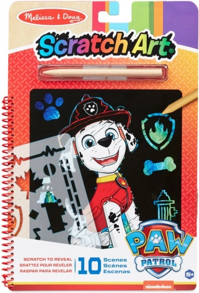 Melissa & Doug PAW PATROL škrabacie umenie – Marshall, kreatívny blok