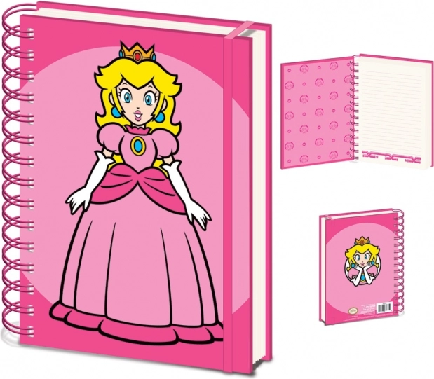 Krúžkový blok A5 s motívom PRINCESS PEACH – SUPER MARIO