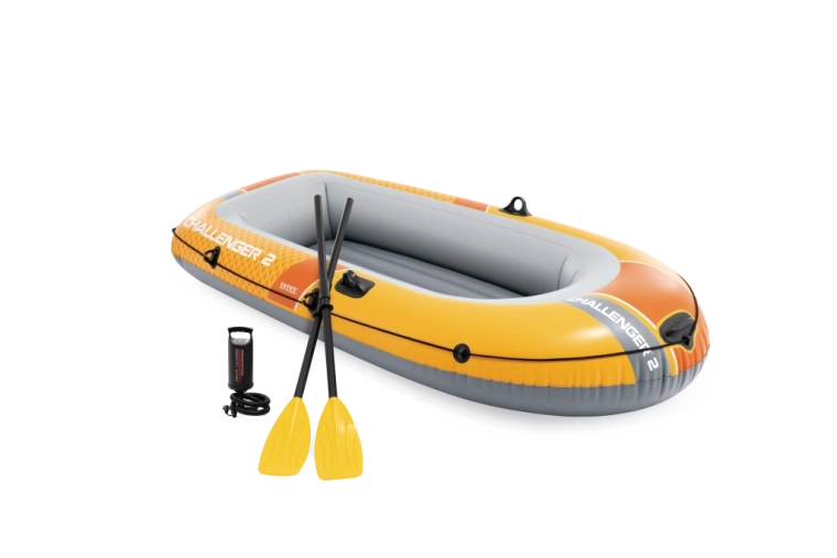 Nafukovací čln pre 2 osoby intex challenger 2 set s pumpou a pádla