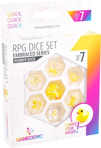 Gamegenic RPG sada herných kociek Embraced series Rubber duck