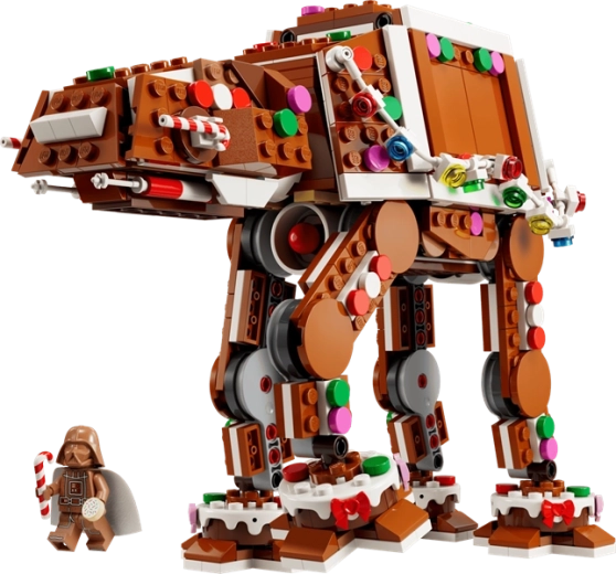 Perníkový AT-AT so sviatočnými detailmi