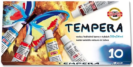 Temperové farby KOH-I-NOOR 10x16ml Motýľ