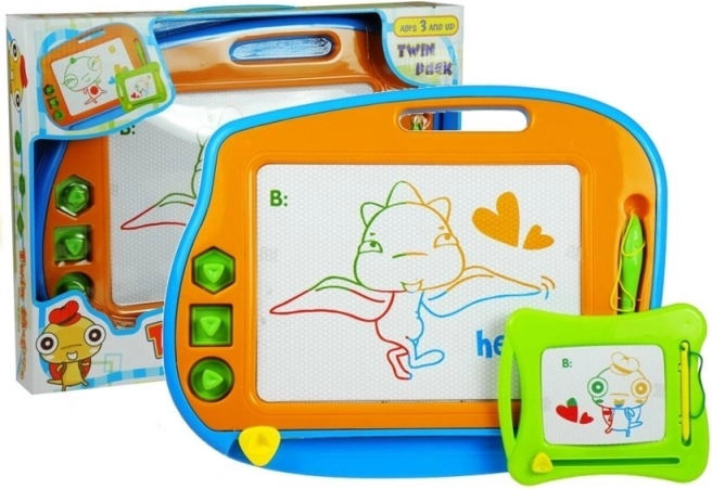 Magnetická kresliaca tabuľa Zmizík 2v1 pre deti