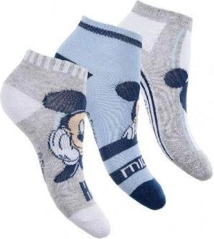 Disney Mickey Mouse členkové ponožky - 3 ks