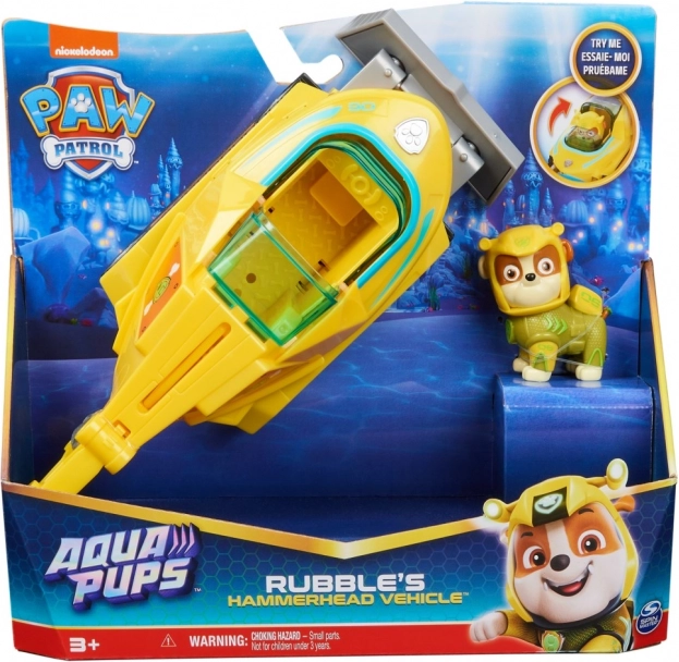 Tlapková patrola Aqua vozidlá s figúrkou Rubble