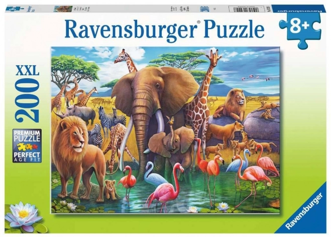 Puzzle 2D 200 dielikov – divoké zvieratá RAVENSBURGER