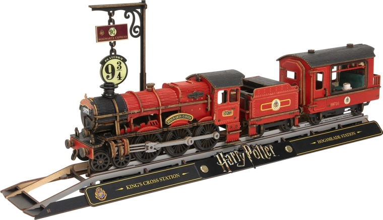 Detailné drevené 3D puzzle pre fanúšikov Harry Potter