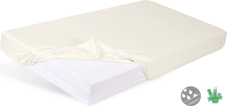 Babymatex nepremokavé prestieradlo s gumičkou Bamboo svetlo béžové 60 × 120 cm
