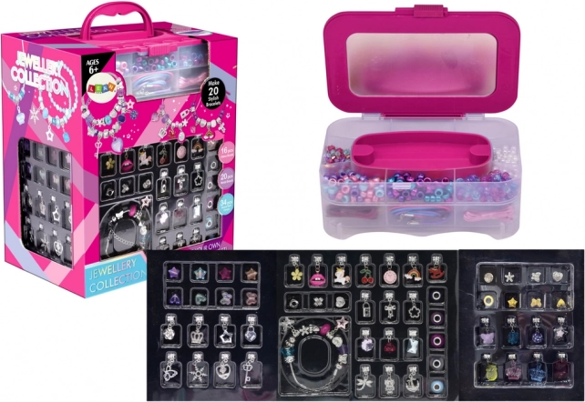 Kreatívna sada na tvorbu náramkov s príveskami a korálkami