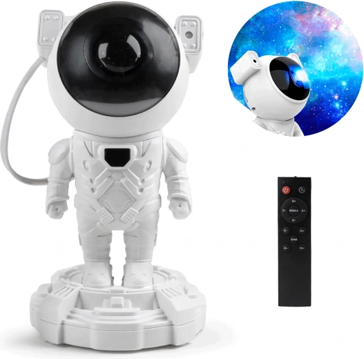 Otočná hlava astronauta pre presnú projekciu