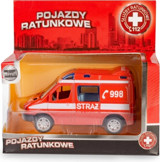 Kovový model hasičského vozidla MERCEDES-BENZ Sprinter 1:50 Daffi