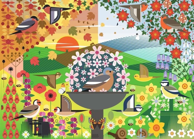 Puzzle Mám rada vtáčiky
