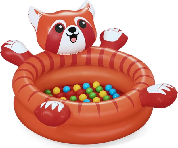 Roztomilý dizajn červenej pandy