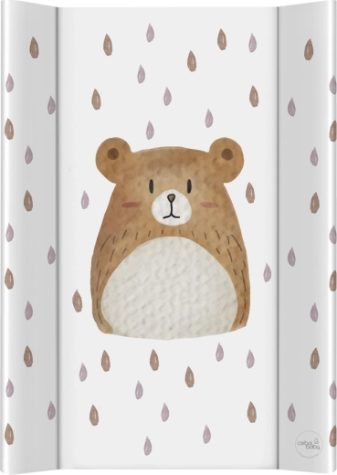 Ceba Baby mäkká profilovaná prebaľovacia podložka na komodu basic bear buddy 50 × 70 cm