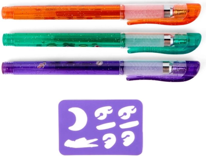 Trblietavé gélové perá pre výrazné dočasné tetovanie