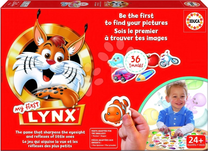 Educa My First Lynx – obrázková postrehová hra pre deti (36 kariet)