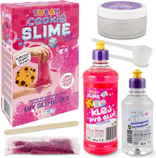 Veľká sada Slime XL Sušienka ružová