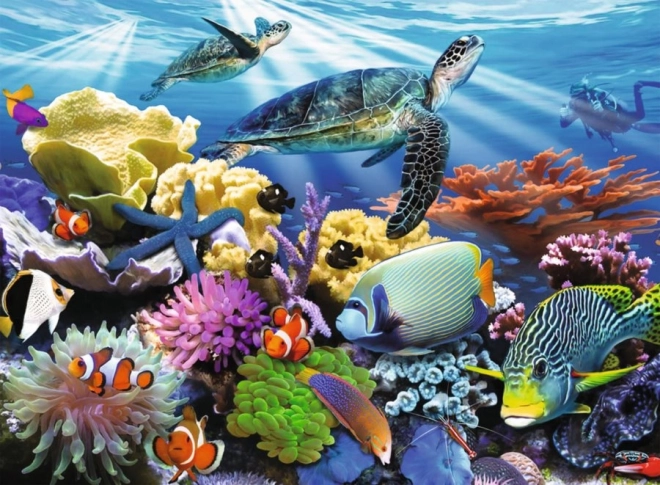 Ravensburger puzzle Život v oceáne 200 dielikov