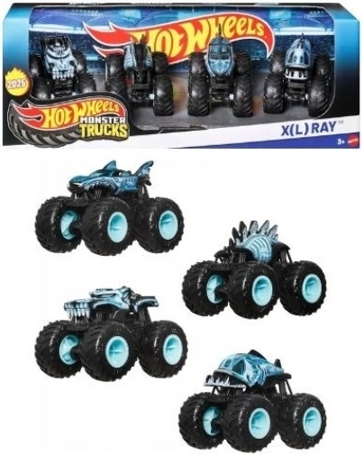 Hot Wheels monster truck XL Ray – sada 4 kusov