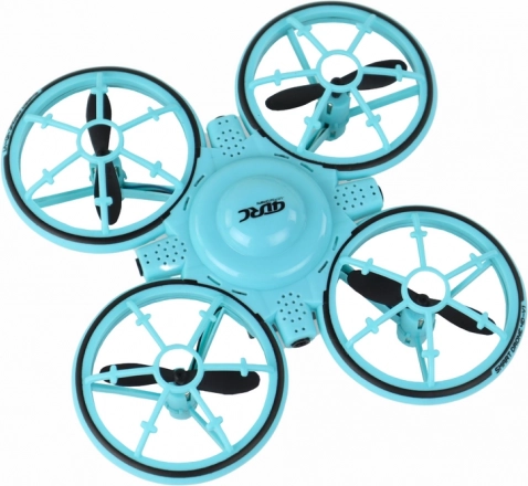 Detský modrý dron s LED svetlami a náramkovým ovládačom