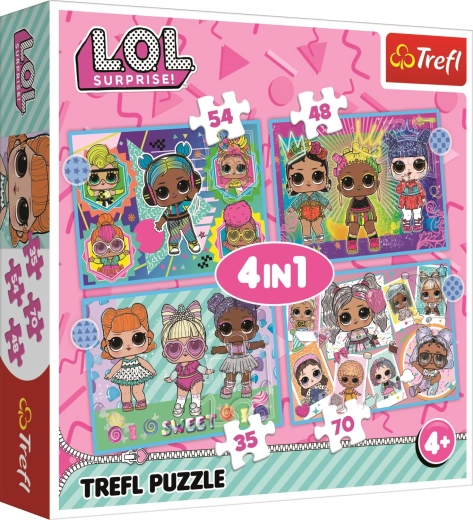Puzzle 4v1 Spoznaj bábiky L.O.L. Surprise