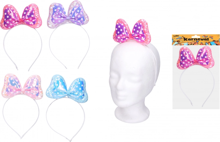 Karnevalový set – čelenka s mašľou