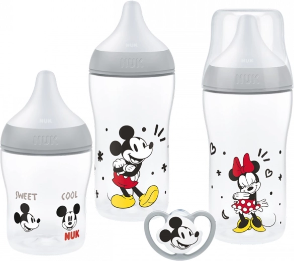 Nuk perfect match disney mickey mouse set kojeneckých fliaš a cumlík