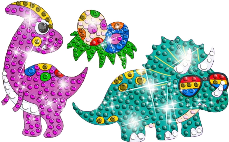 18 holografických samolepiek s motívmi dinosaurov