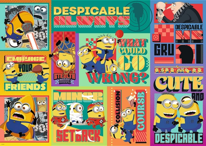 Puzzle Ja, zloduch 4: Gru a Mimoňovia 1000 dielikov