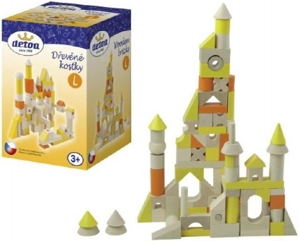 Detoa Drevené kocky 96 dielikov