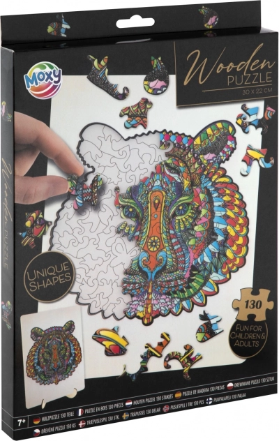 Moxy obrysové puzzle tiger 130 dielikov