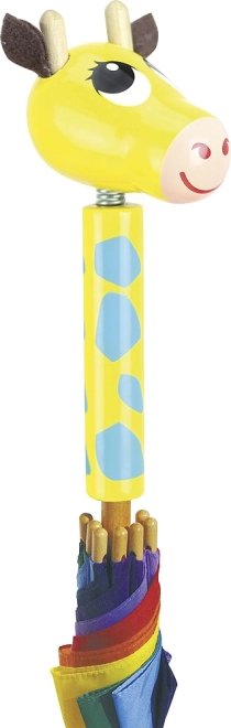 Detský dáždnik s rukoväťou žirafa VILAC